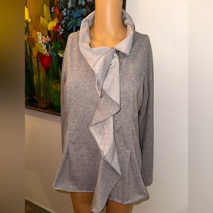 Neon Buddha Women's Gray Long‎ Sleeve Zipper Jacket, Size S